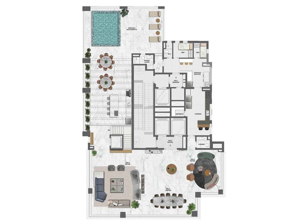 Cobertura à venda com 4 quartos, 688m² - Foto 8