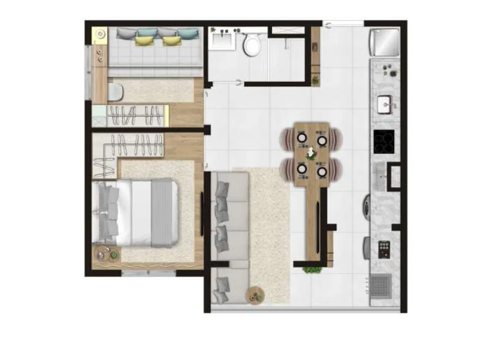 Apartamento, 2 quartos, 42 m² - Foto 8
