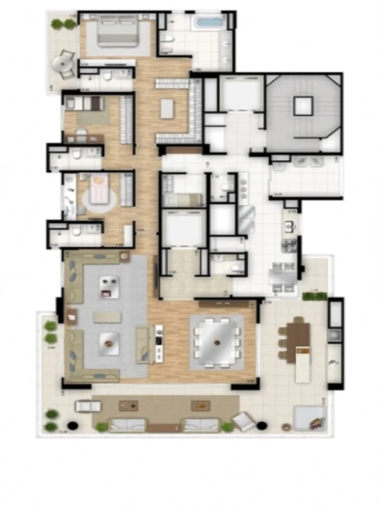 Apartamento, 4 quartos, 283 m² - Foto 1