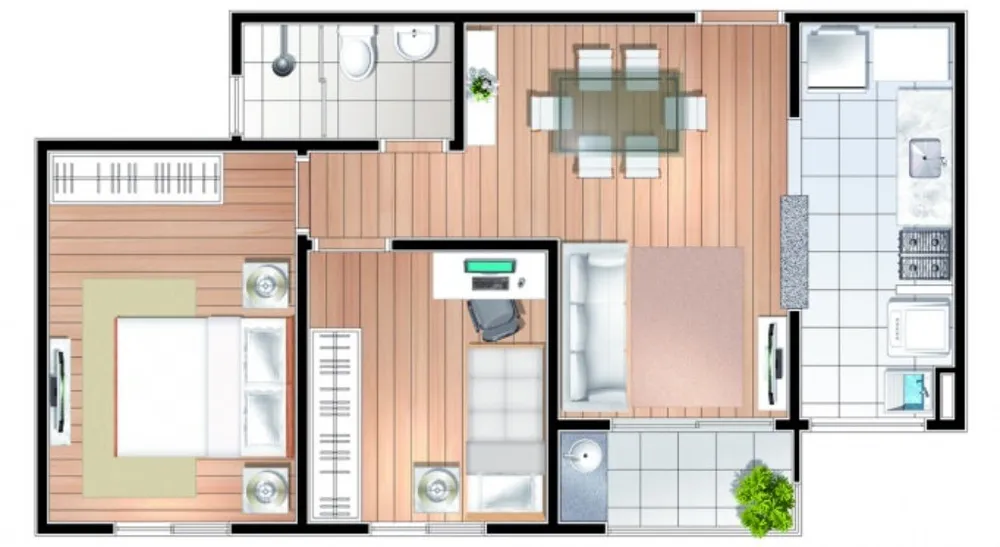Apartamento, 3 quartos, 58 m² - Foto 9