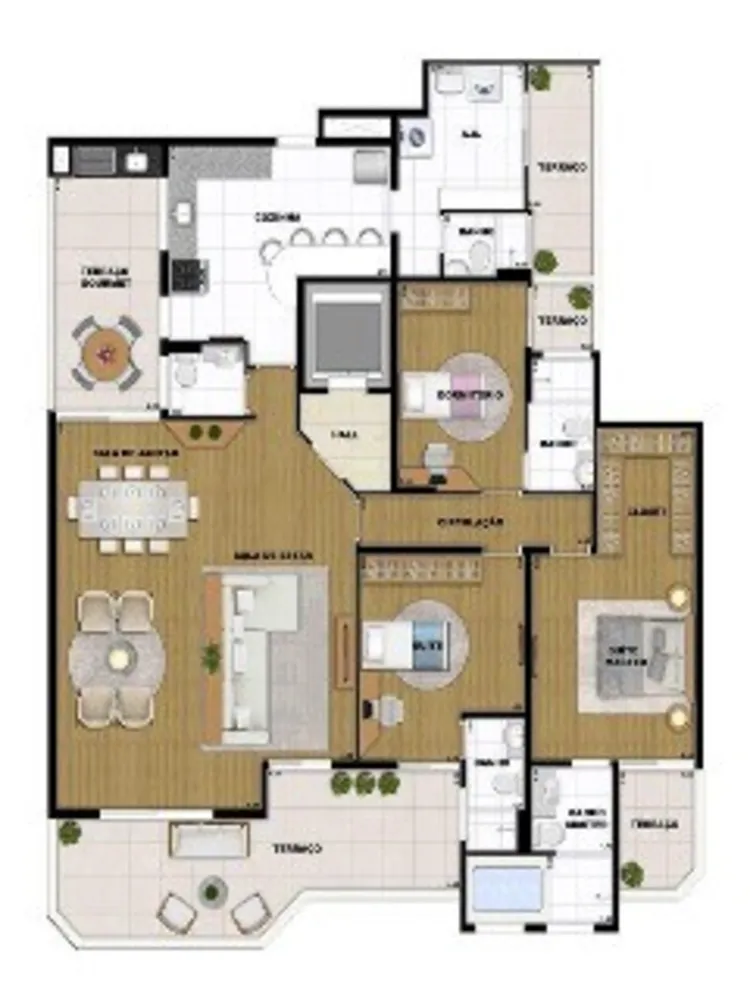 Apartamento, 3 quartos, 197 m² - Foto 7