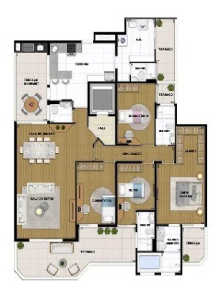Apartamento, 3 quartos, 197 m² - Foto 6