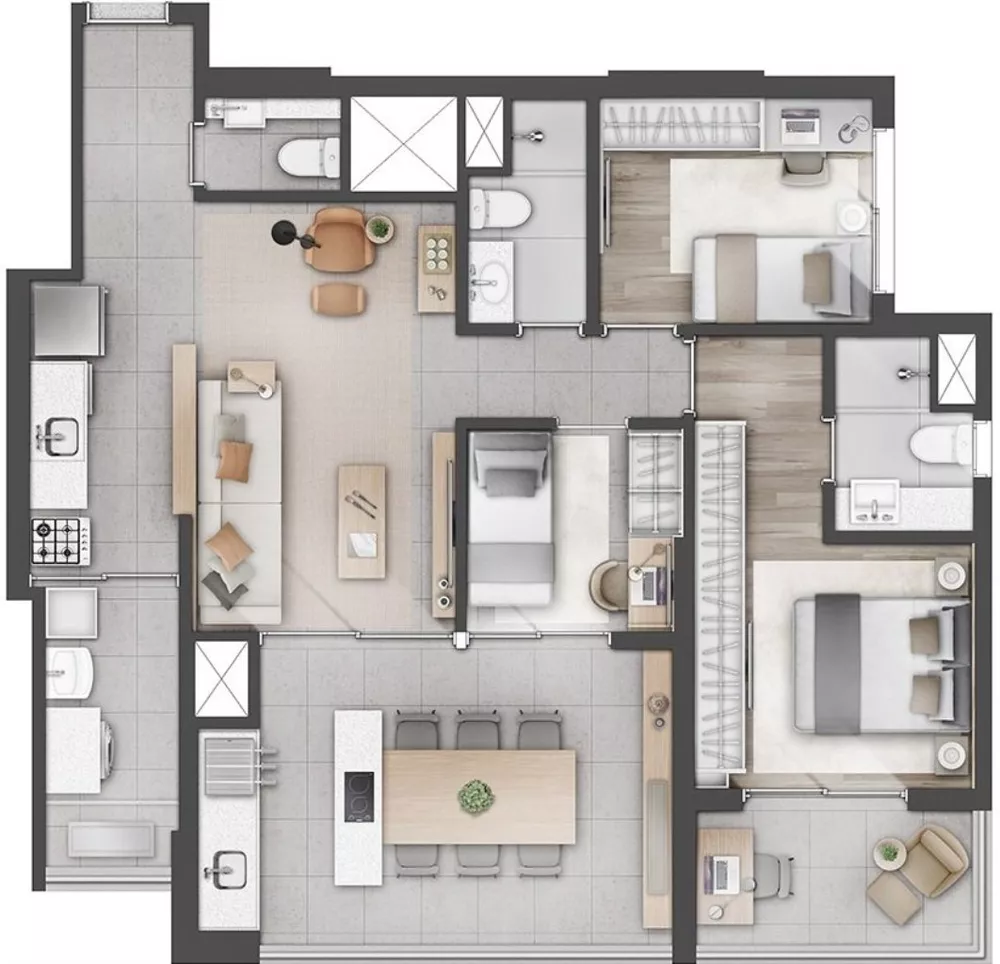 Apartamento, 2 quartos, 98 m² - Foto 5