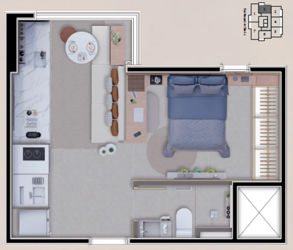 Apartamento, 2 quartos, 42 m² - Foto 12