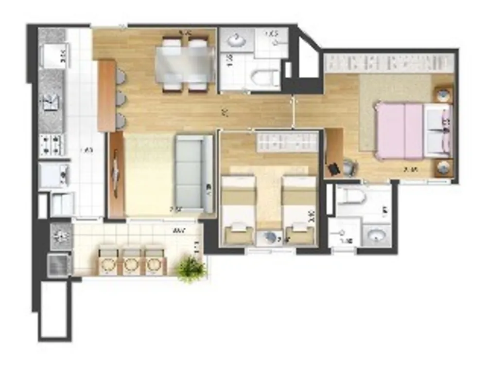 Apartamento, 2 quartos, 59 m² - Foto 6