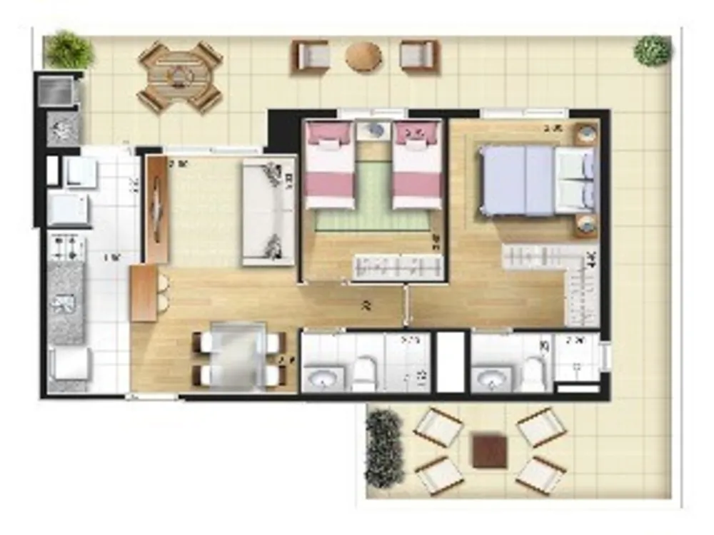 Apartamento, 2 quartos, 59 m² - Foto 8