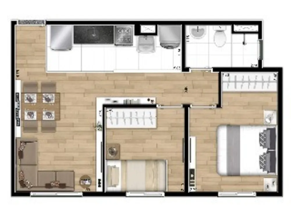 Apartamento, 2 quartos, 40 m² - Foto 5