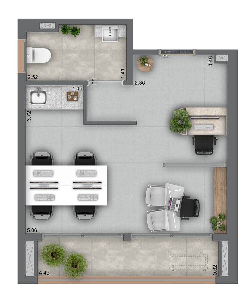 Sala-Conjunto, 33 m² - Foto 3