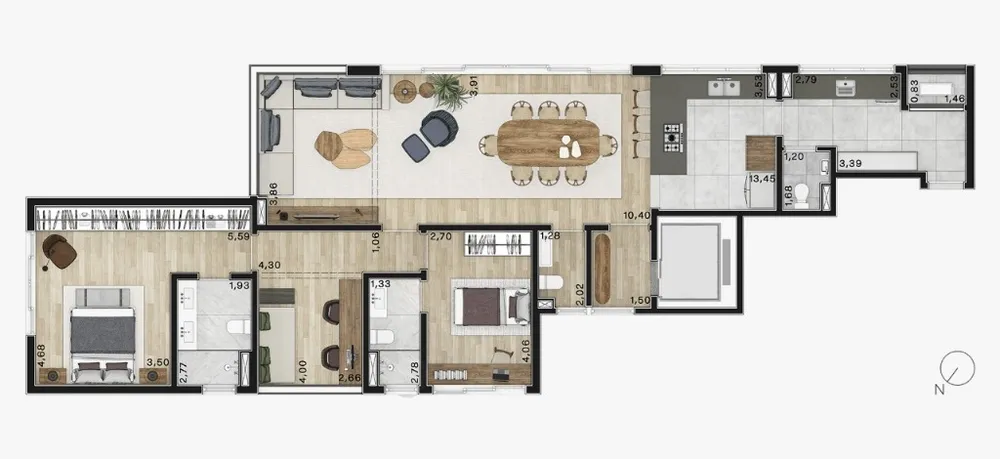 Cobertura, 3 quartos, 244 m² - Foto 6