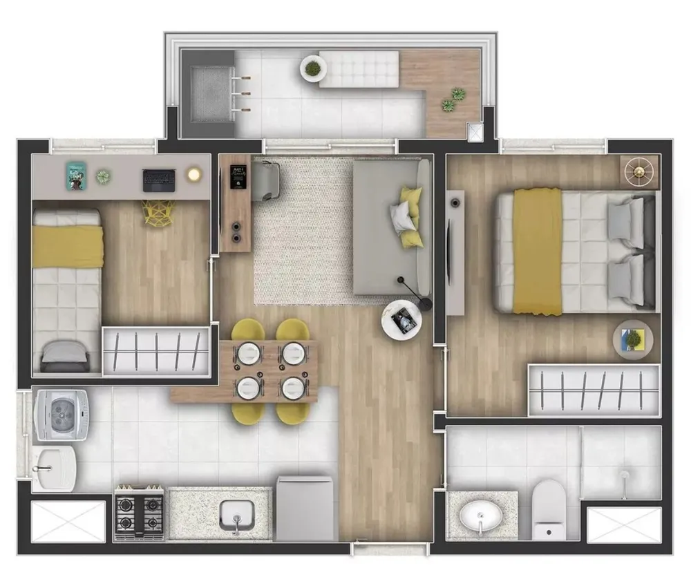 Apartamento, 2 quartos, 38 m² - Foto 5