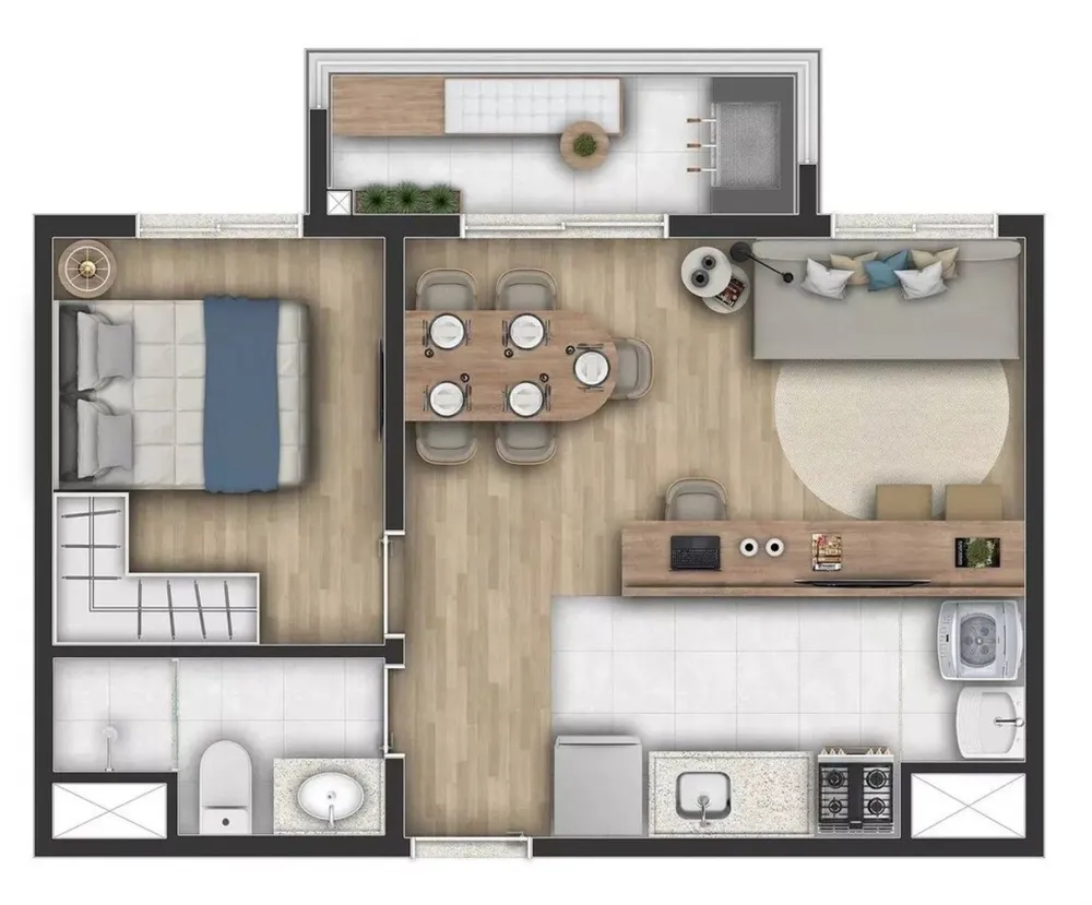 Apartamento, 2 quartos, 38 m² - Foto 7