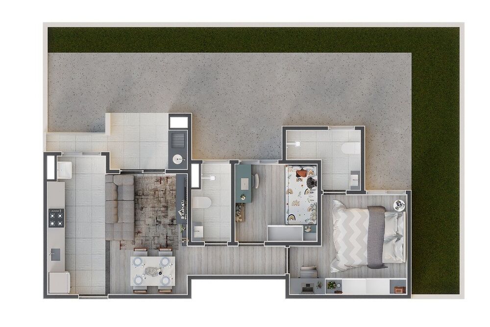 Apartamento, 3 quartos, 62 m² - Foto 4