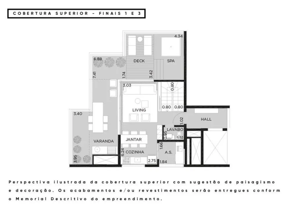 Cobertura, 3 quartos, 150 m² - Foto 10