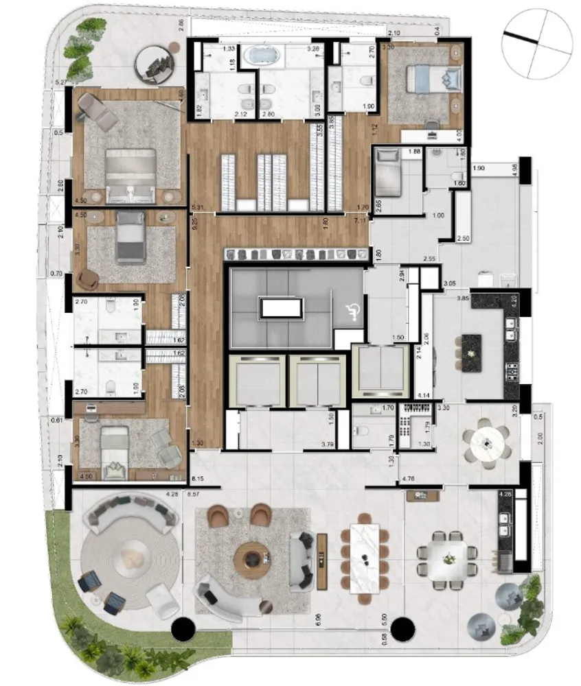 Apartamento, 4 quartos, 424 m² - Foto 11