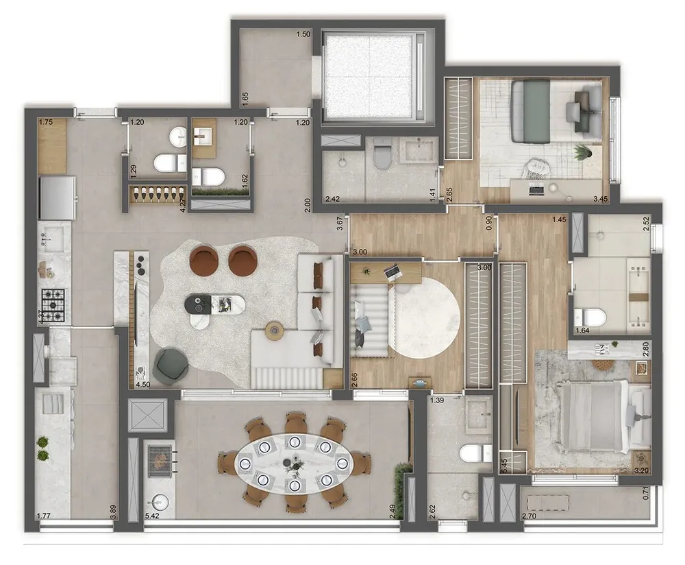 Apartamento, 3 quartos, 138 m² - Foto 12