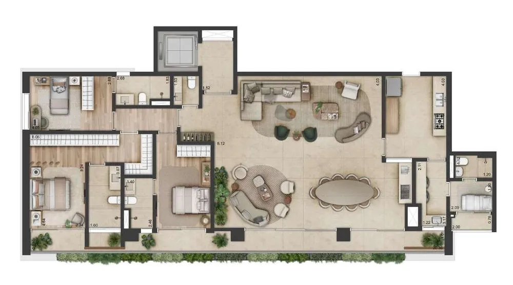 Apartamento, 2 quartos, 205 m² - Foto 9