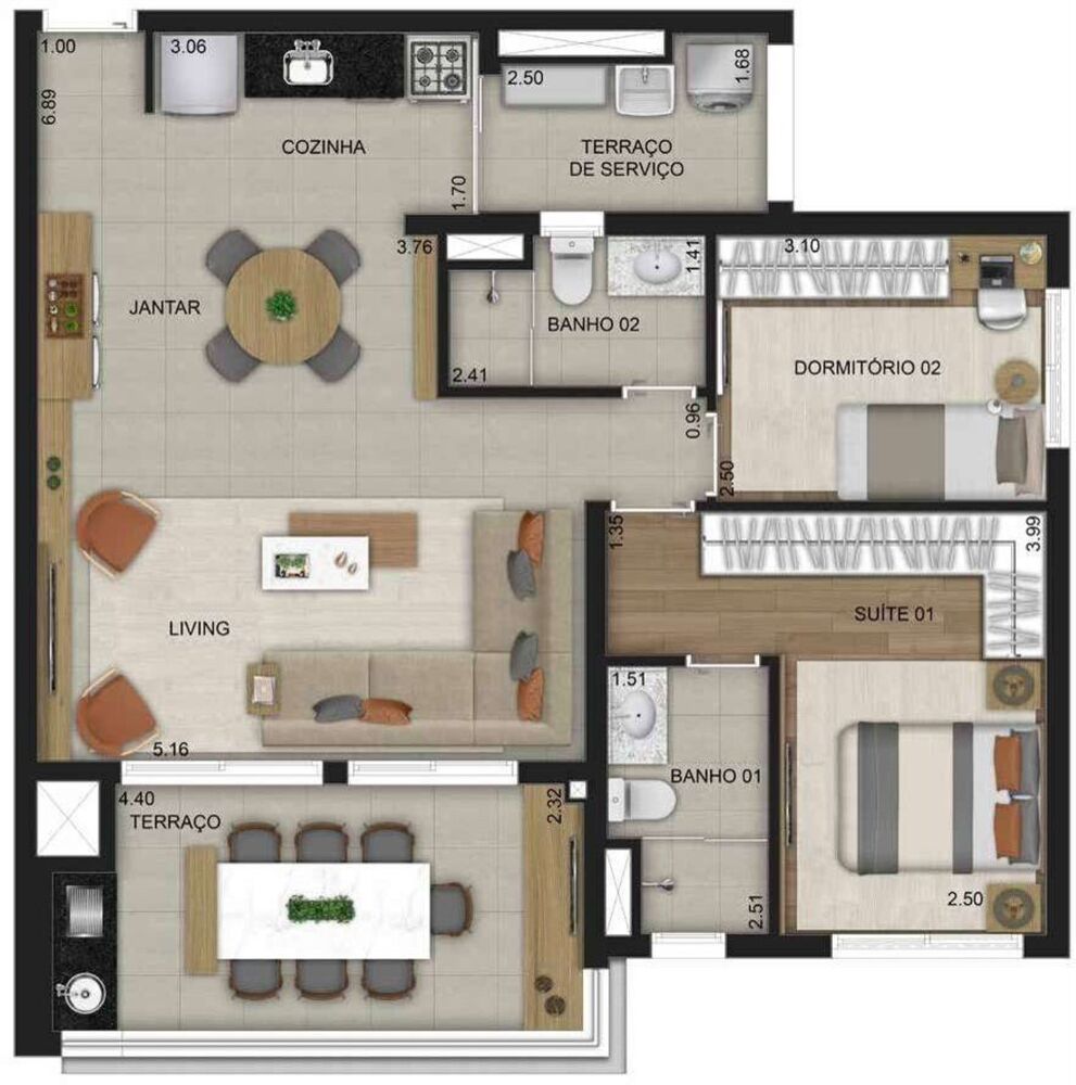 Apartamento, 2 quartos, 64 m² - Foto 10