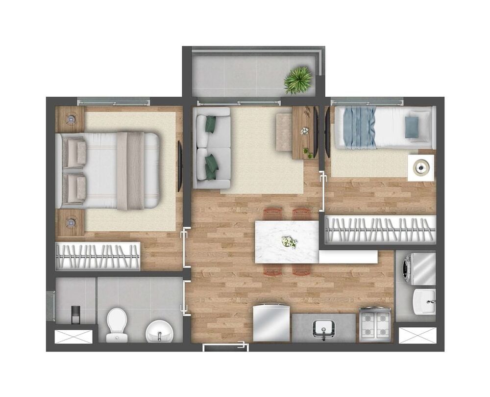 Apartamento, 2 quartos, 36 m² - Foto 10