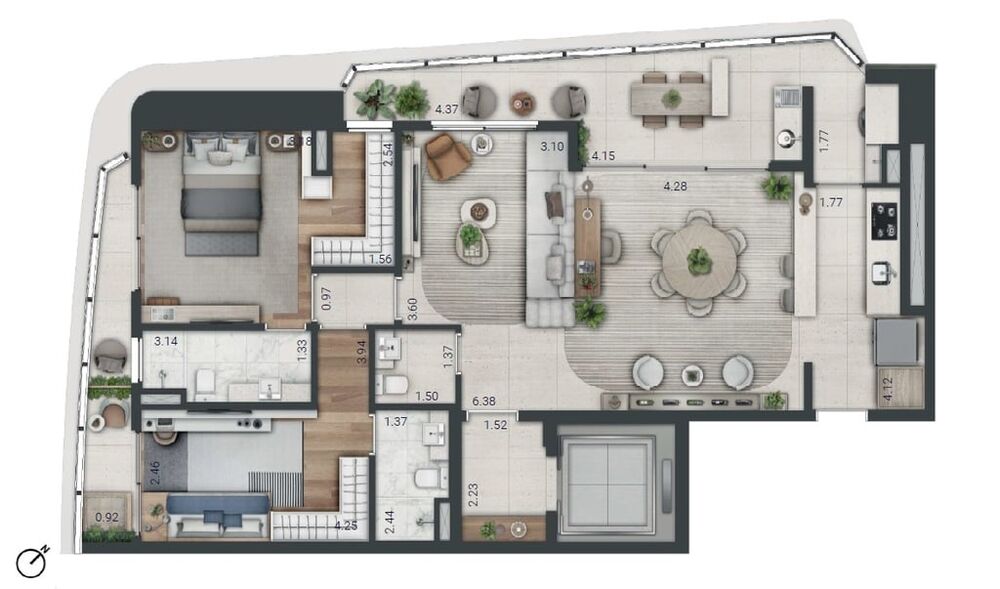 Apartamento, 3 quartos, 311 m² - Foto 7