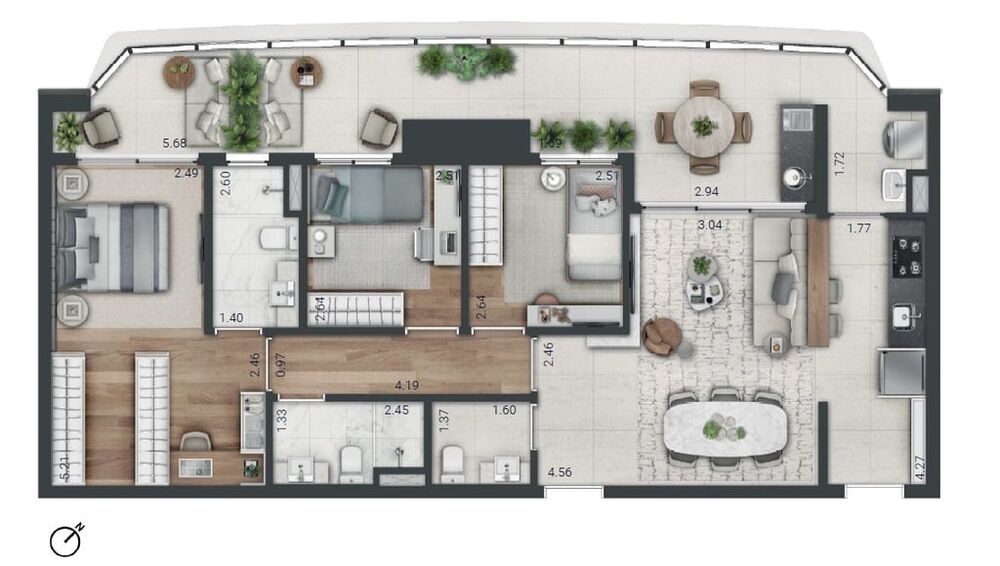 Apartamento, 3 quartos, 311 m² - Foto 6