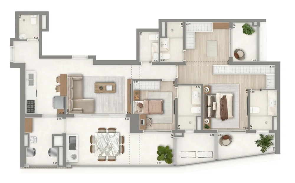 Apartamento, 2 quartos, 76 m² - Foto 8