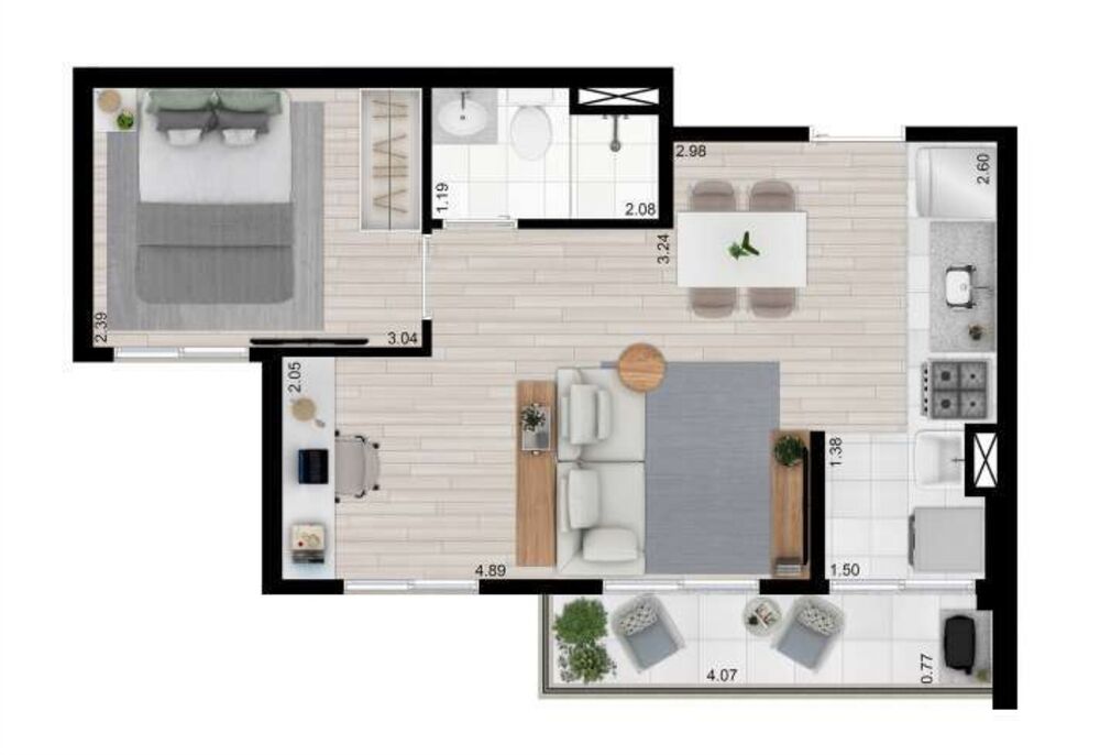 Apartamento, 2 quartos, 41 m² - Foto 13