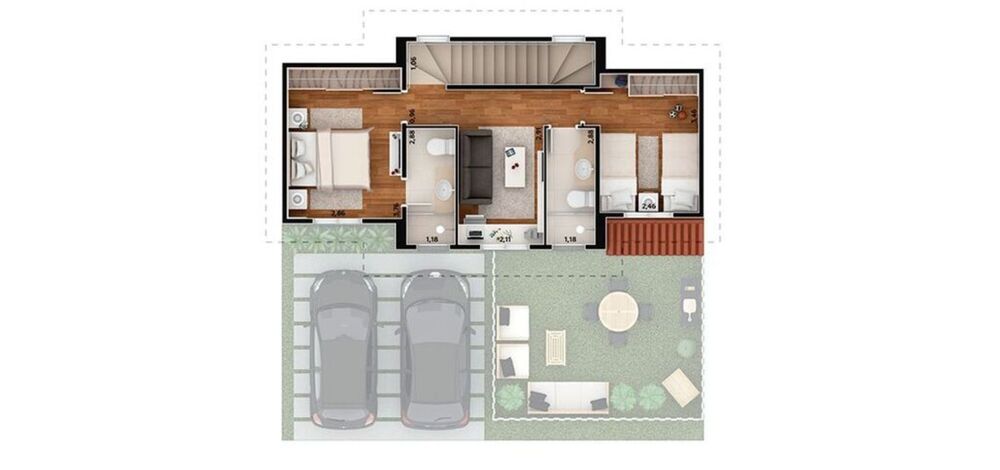 Casa de Condomínio, 2 quartos - Foto 4