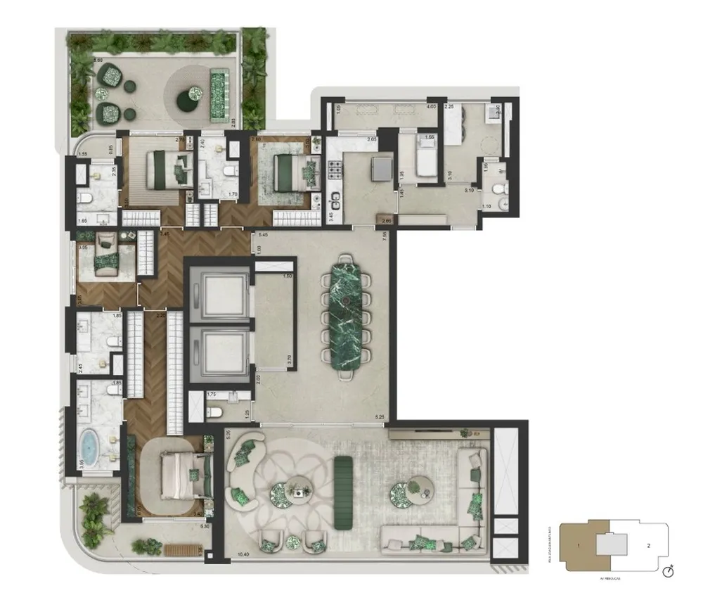 Apartamento, 4 quartos, 246 m² - Foto 12