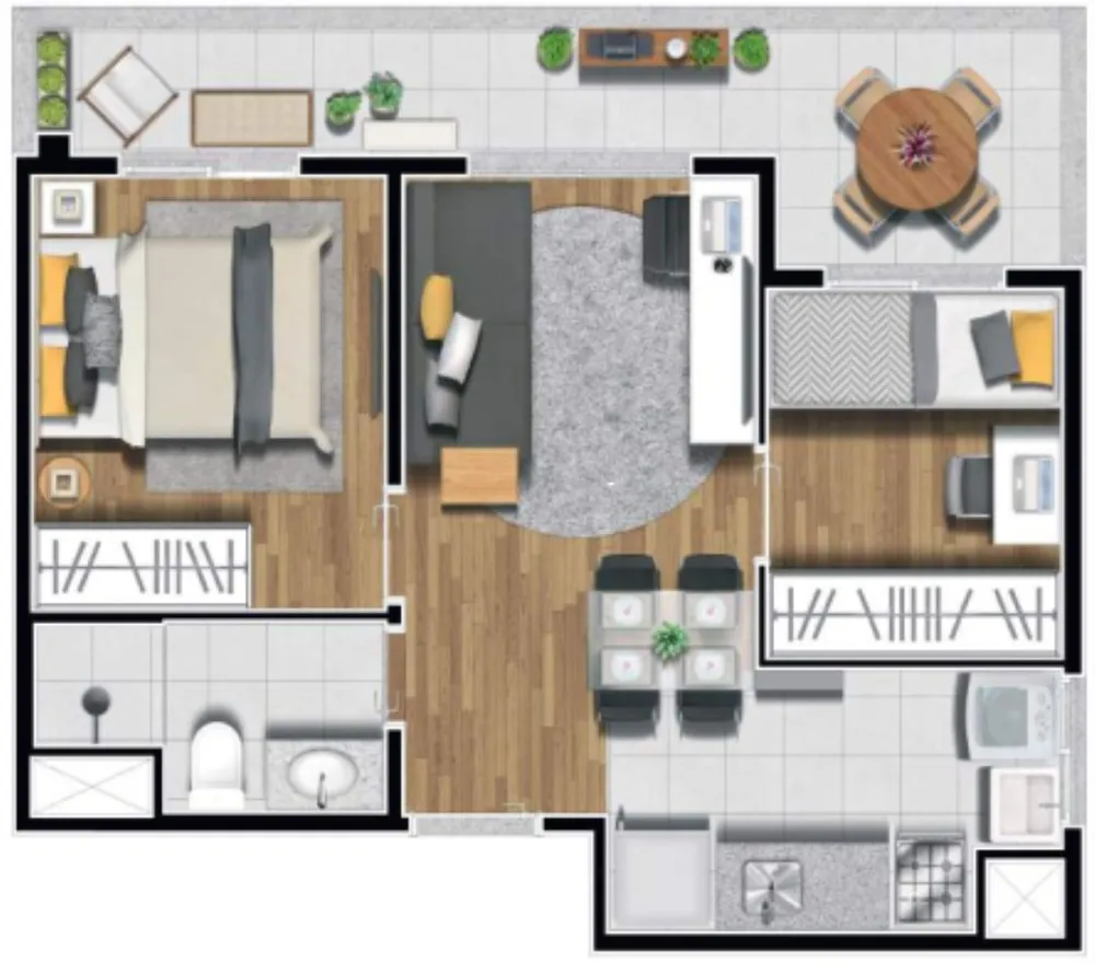 Apartamento, 2 quartos, 35 m² - Foto 12