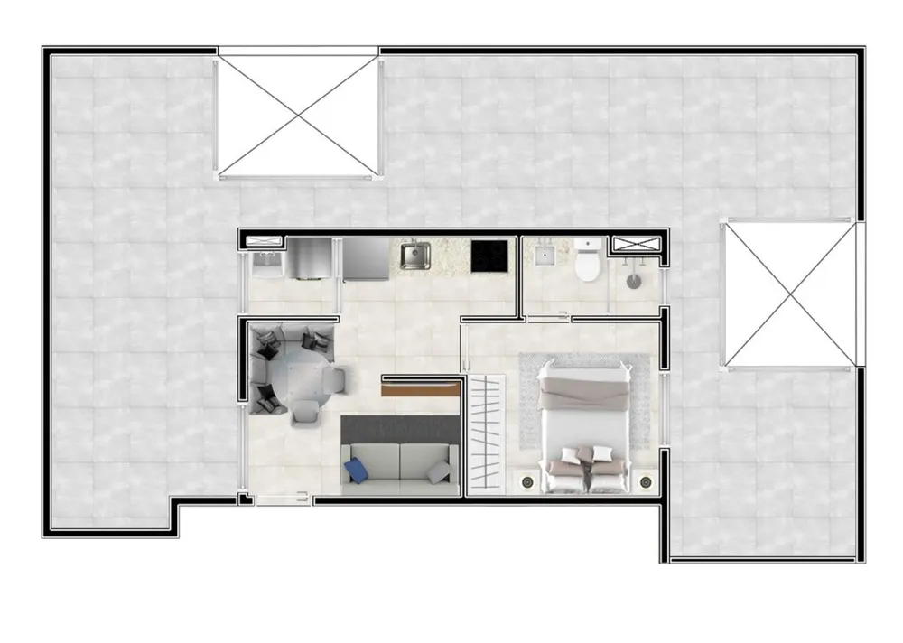 Apartamento, 1 quarto, 28 m² - Foto 10