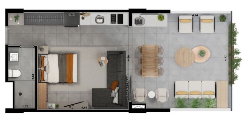 Apartamento, 1 quarto, 112 m² - Foto 12