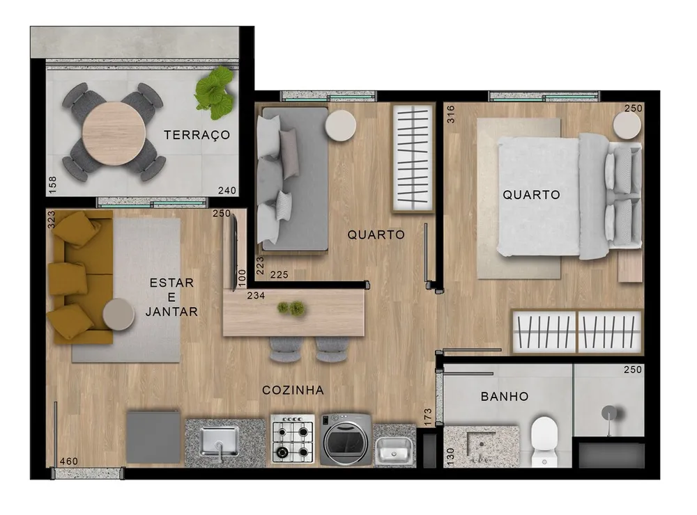 Apartamento, 1 quarto, 24 m² - Foto 12