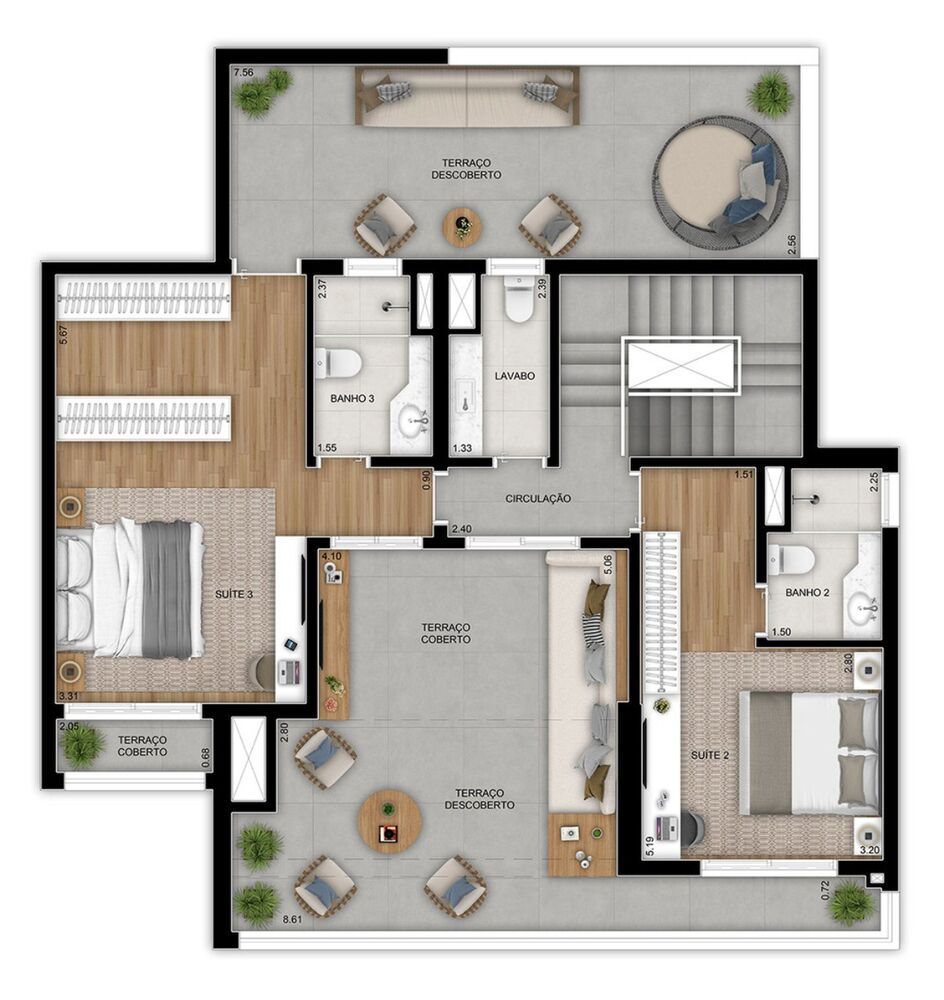 Apartamento à venda com 2 quartos, 77m² - Foto 4