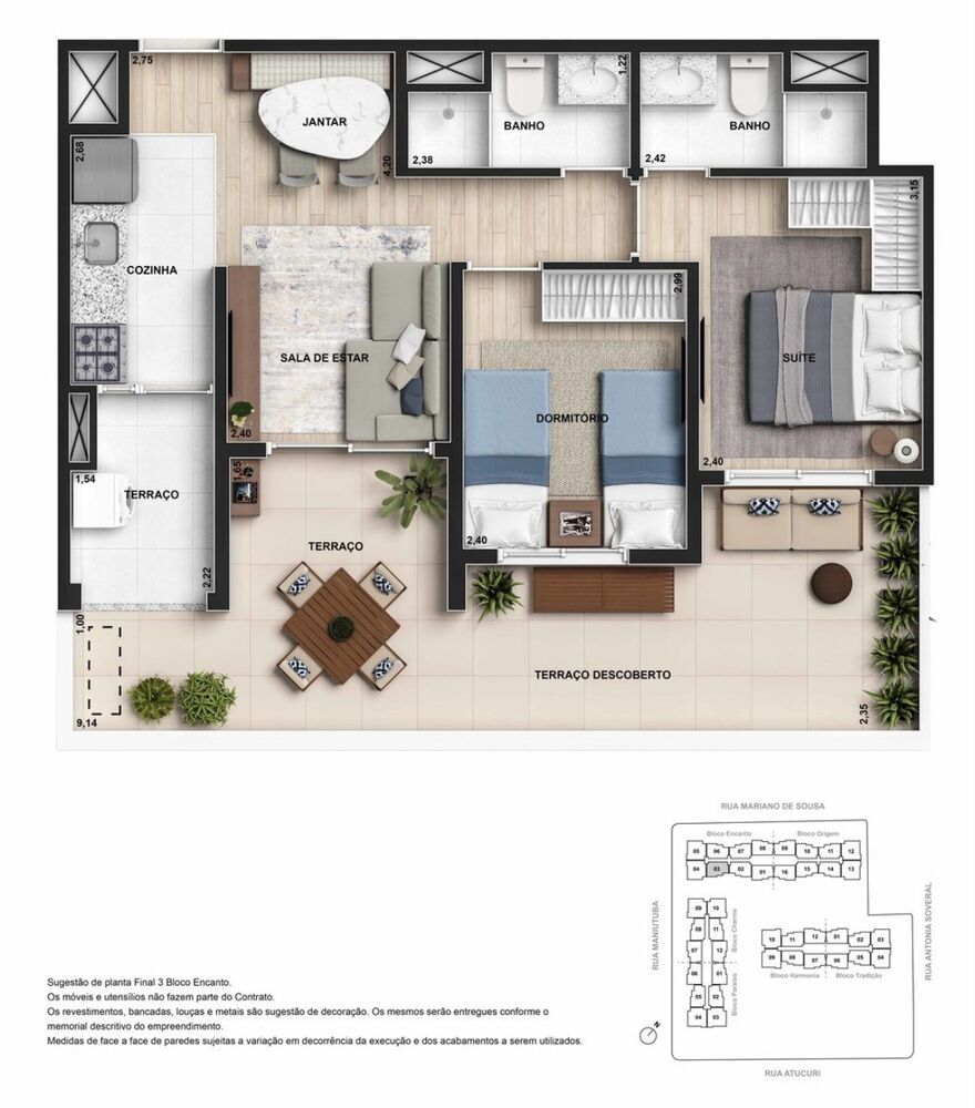 Apartamento, 2 quartos, 51 m² - Foto 11