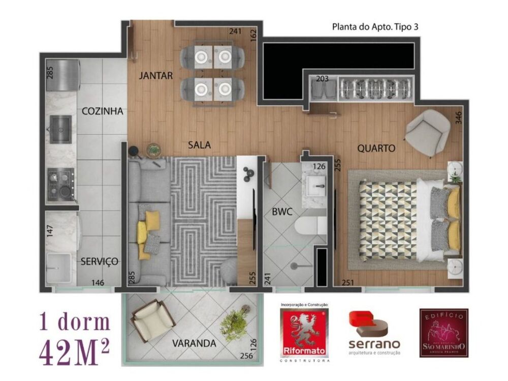 Apartamento à venda com 2 quartos, 51m² - Foto 6