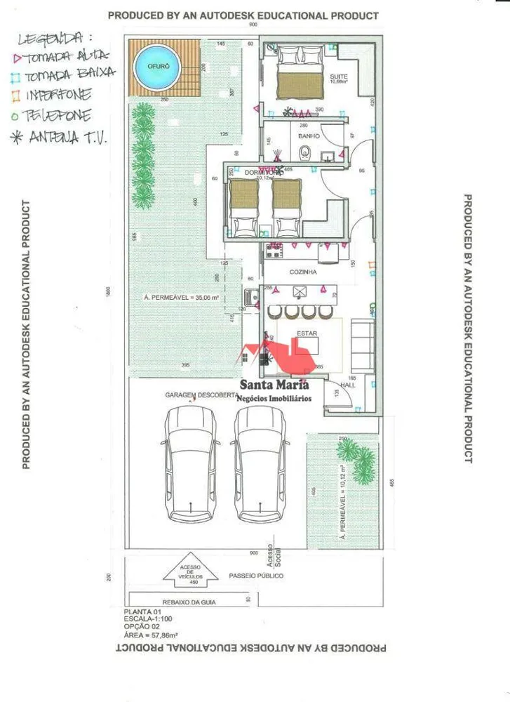 Casa, 2 quartos, 57 m² - Foto 2