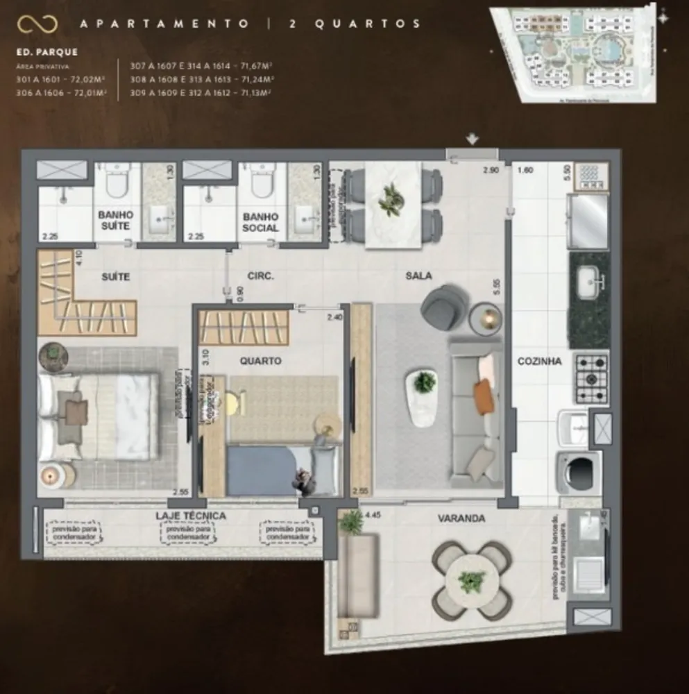 Apartamento, 2 quartos, 71 m² - Foto 24