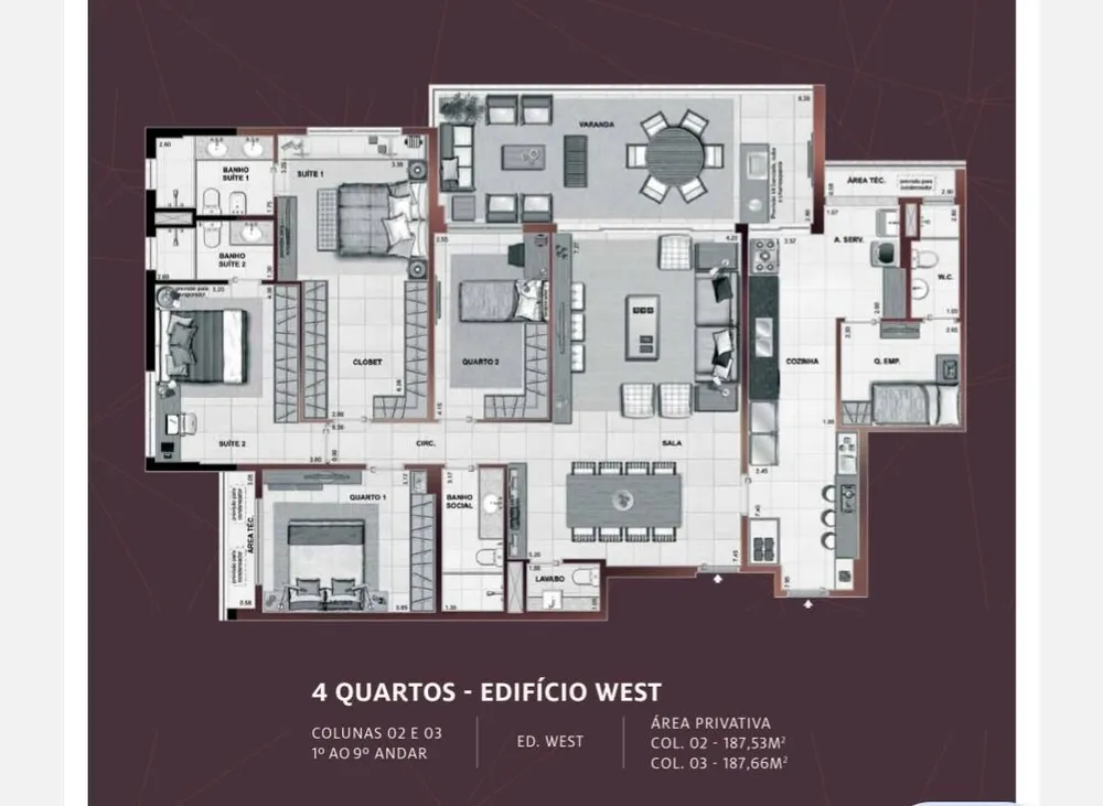Apartamento, 4 quartos, 187 m² - Foto 12