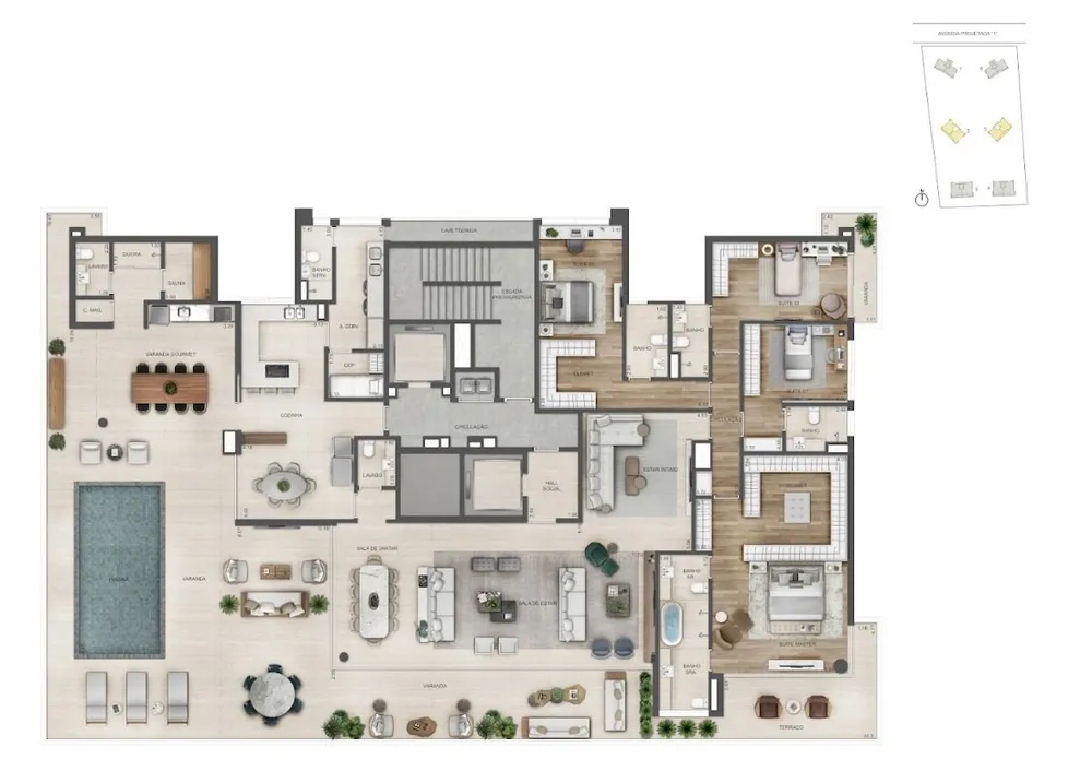 Cobertura, 4 quartos, 477 m² - Foto 11