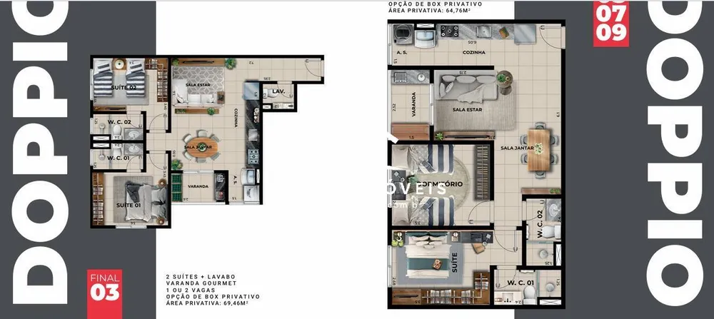Apartamento, 2 quartos, 44 m² - Foto 8