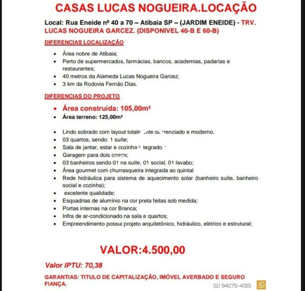 Casa, 3 quartos, 105 m² - Foto 12