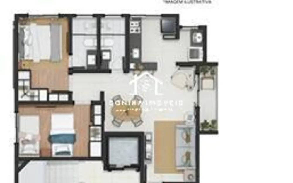 Apartamento, 2 quartos, 64 m² - Foto 2