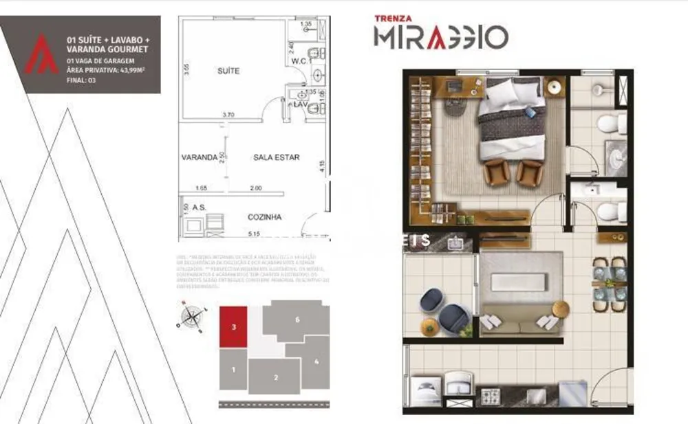 Apartamento, 2 quartos, 65 m² - Foto 1