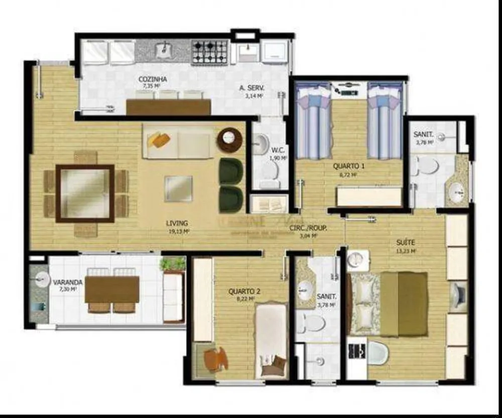 Apartamento, 3 quartos, 79 m² - Foto 4