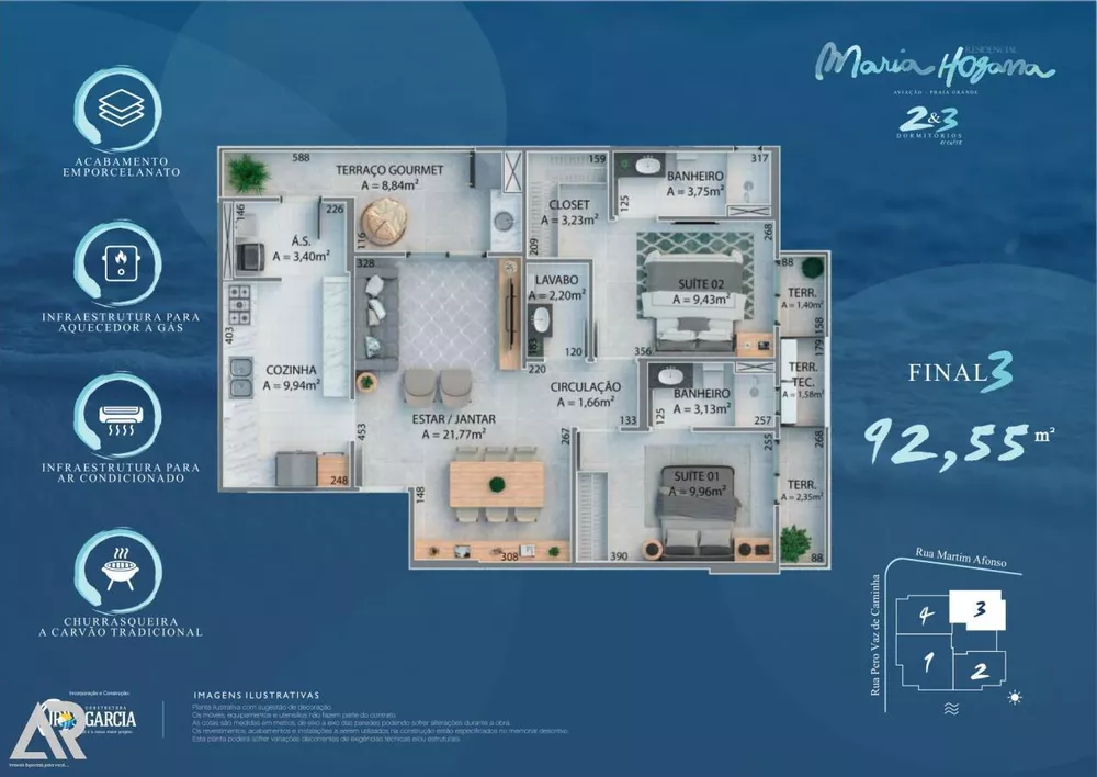Apartamento, 3 quartos - Foto 2