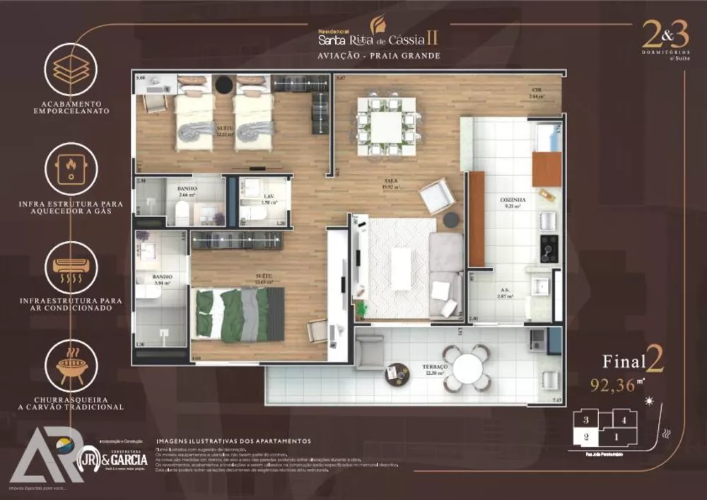 Apartamento à venda com 3 quartos, 147m² - Foto 6