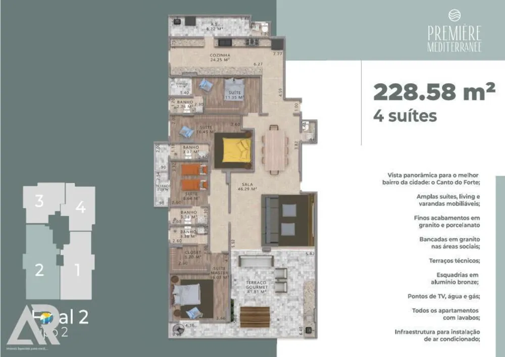 Apartamento, 4 quartos, 228 m² - Foto 7