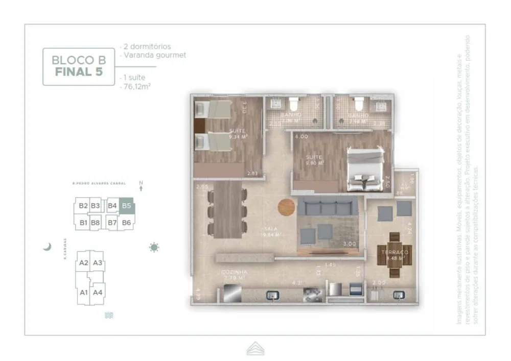 Apartamento, 1 quarto, 54 m² - Foto 5