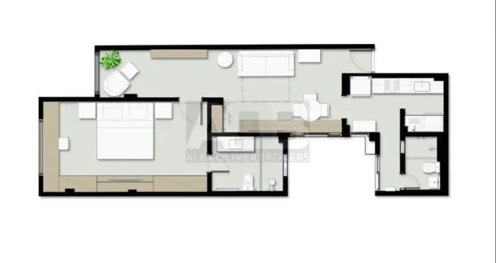Apartamento, 1 quarto, 62 m² - Foto 11
