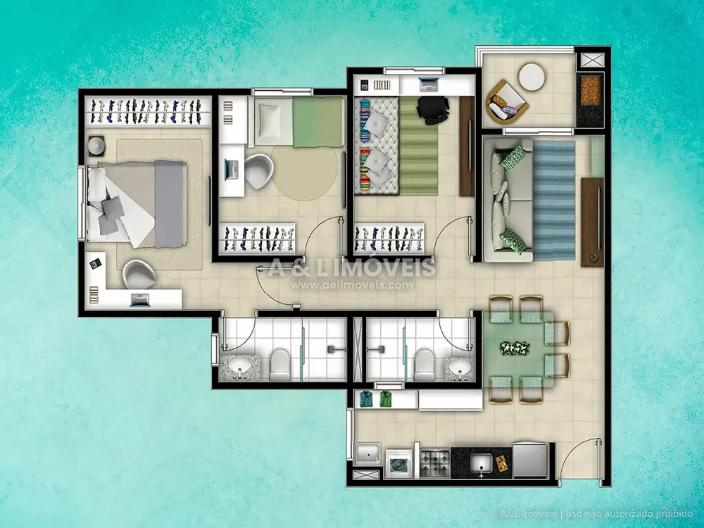 Apartamento, 3 quartos, 63 m² - Foto 16